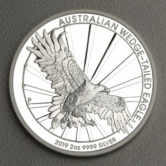 Silbermünze 2oz "Wedge-Tailed Eagle" 2019 (PP) 