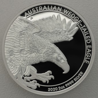 Silbermünze 2oz "Wedge-Tailed Eagle" 2020 (PP) Piedfort Design