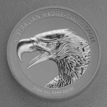 Silbermünze 2oz "Wedge-Tailed Eagle" 2022 (PP/HR) Piedfort Design
