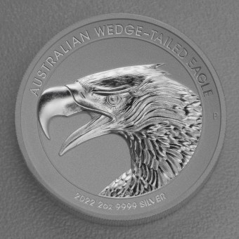 Silbermünze 2oz "Wedge-tailed Eagle" 2022  (PP/HR/Piedfort) (Australien)