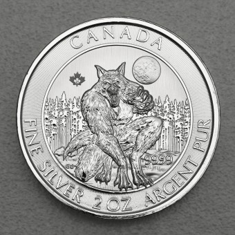 Silbermünze 2oz "Werwolf" 2021 Creatures of the North (Kanada)