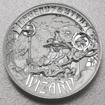 Silbermünze 2oz "Wizard" 2017 (HR/PP) Legends and Myths (Salomonen)