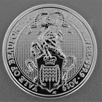 Silbermünze 2oz "Yale of Beaufort 2019" The Queens Beasts