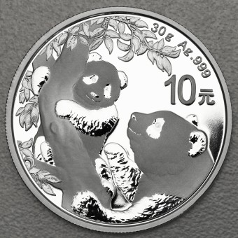 Silbermünze 30g "Panda" 2021 (China)