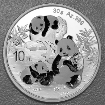 Silbermünze 30g "Panda" 2025 (China)