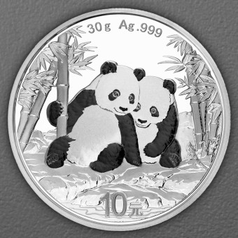 Silbermünze 30g "Panda" 2026 19% (China)