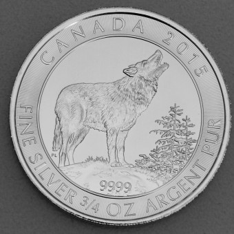 Silbermünze 3/4oz "Grey Wolf 2015" Kanada 