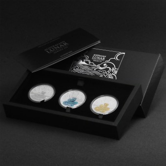 Silbermünze 3 x 1oz "Schlange" 2025 Set – 3-teilig Lunar III (Australien)