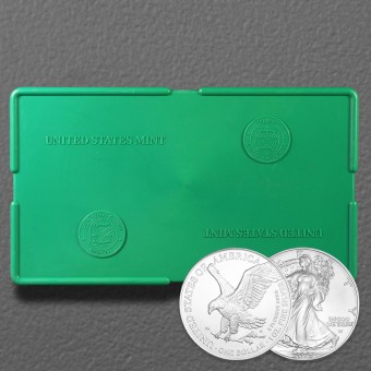 Silbermünze 500 x 1oz "American Eagle" aktueller Jahrgang Masterbox diff. (USA)