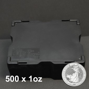 Silbermünze (500x 1oz) "Britannia 2022", Masterbox 