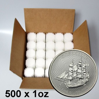 Silbermünze 500 x 1oz "Bounty" 2022 Box New Generation (Cook Islands)