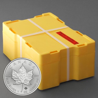 Silbermünze 500 x 1oz "Maple Leaf" aktueller Jahrgang Box diff. (Kanada)