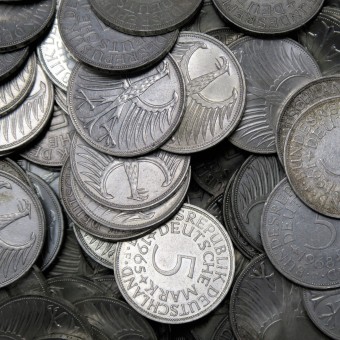 Silbermünze 100 x 5 DM "Adler" Investmentpaket (Deutschland)