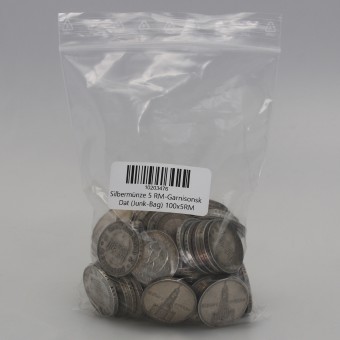 Silbermünze 5 RM-Garnisonsk Dat (Junk-Bag) 100x5RM 