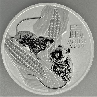 Silbermünze 5oz "Maus" 2020 Lunar III – Year of the Mouse (Australien)