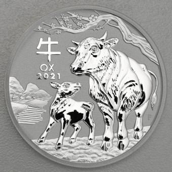 Silbermünze 5oz "Ochse" 2021 Lunar III – Year of the Ox (Australien)