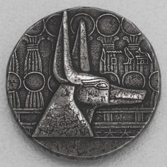 Silbermünze 5oz "Anubis" 2021 Ägyptische Relikte (Tschad)