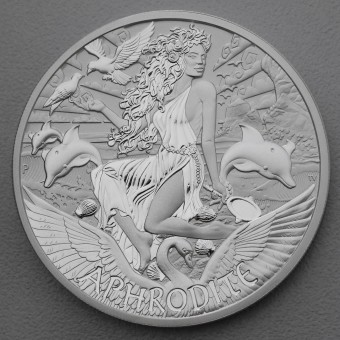 Silbermünze 5oz "Aphrodite 2022" (diff.) "Gods of Olympus" Serie - (diff)