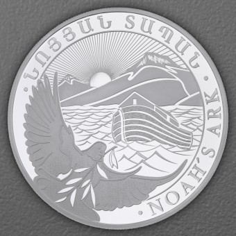 Silbermünze 5oz "Arche Noah" aktueller Jahrgang (Armenien)