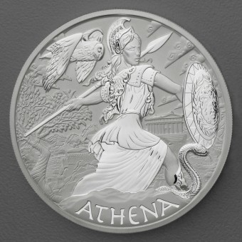Silbermünze 5oz "Athena 2022" Tuvalu "Gods of Olympus" Serie