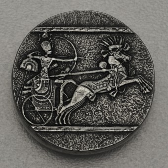 Silbermünze 5oz "Chariot of War" 2020 Ägyptische Relikte (Tschad)
