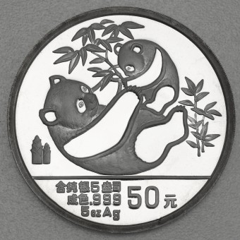 Silbermünze 5oz "China Panda - 1989" (PP) 
