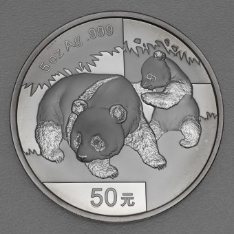 Silbermünze 5oz "China Panda - 2008" 