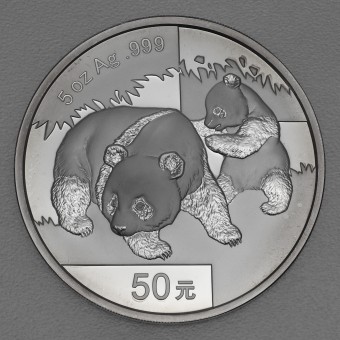 Silbermünze 5oz "Panda" 2008 (China)