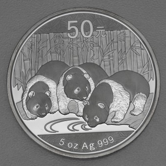 Silbermünze 5oz "Panda" 2013 (China)