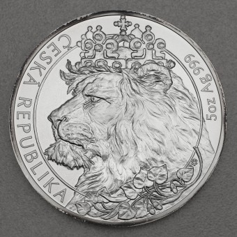 Silbermünze 5oz "Tschechischer Löwe" 2021 (Niue)