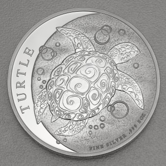 Silbermünze 5oz "Fiji Taku Schildkröte" 2014 (Fidschi)