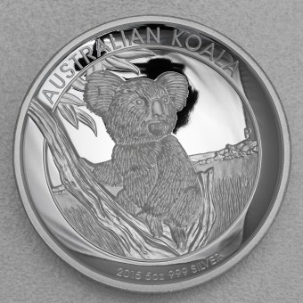 Silbermünze 5oz "Koala" 2015 (PP/HR) (Australien)
