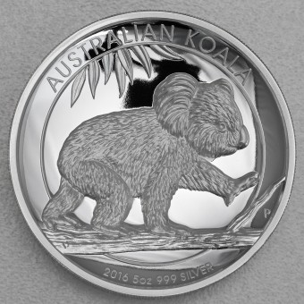 Silbermünze 5oz "Koala" 2016 (PP/HR) (Australien)