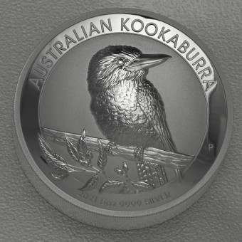 Silbermünze 5oz "Kookaburra" 2021 (Incused) (Australien)