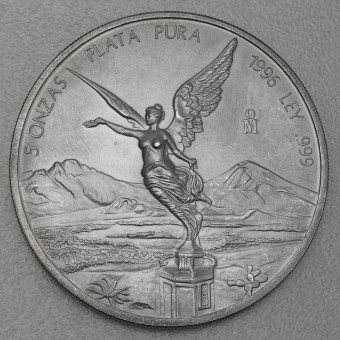 Silbermünze 5oz "Libertad" 1996 (Mexiko)