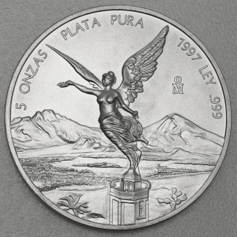 Silbermünze 5oz "Libertad - 1997" 