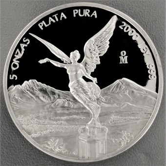 Silbermünze 5oz "Libertad" 2000 (Mexiko)