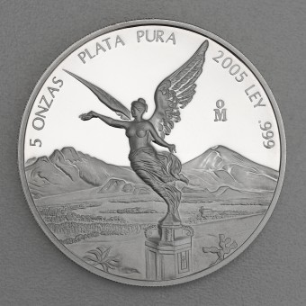 Silbermünze 5oz "Libertad" 2005 (Mexiko)