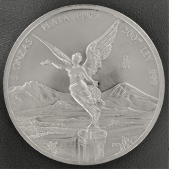 Silbermünze 5oz "Libertad" 2007 (Mexiko)
