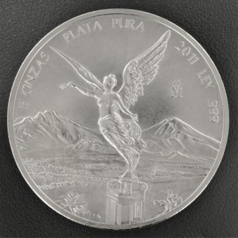 Silbermünze 5oz "Libertad" 2011 (Mexiko)