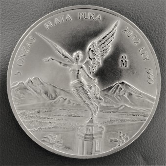 Silbermünze 5oz "Libertad - 2012" 