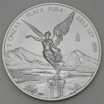 Silbermünze 5oz "Libertad" 2012 (Mexiko)
