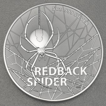 Silbermünze 5oz "Redback Spider" 2021 Australia’s Most Dangerous (Royal Australian Mint)