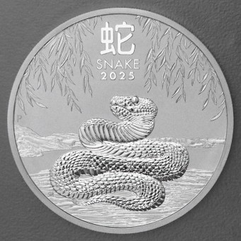 Silbermünze 5oz "Schlange" 2025 Lunar III – Year of the Snake (Australien)