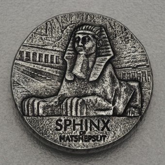 Silbermünze 5oz "Sphinx Hatschepsut 2019" (Tschad) Ägyptische Relikte Serie