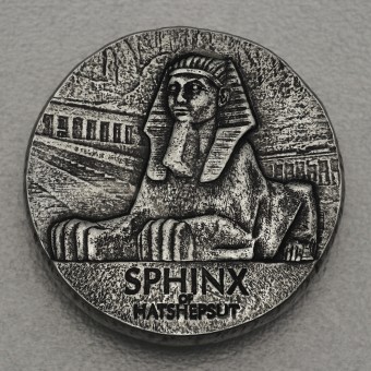 Silbermünze 5oz "Sphinx Hatschepsut" 2019 Ägyptische Relikte (Tschad)