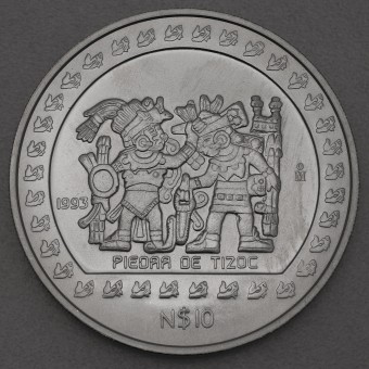 Silbermünze 5oz "Tizoc" 1993 Präkolumbische Kulturen – Azteken (Mexiko)