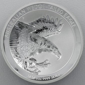 Silbermünze 5oz "Wedge-Tailed Eagle" 2020 Incused 
