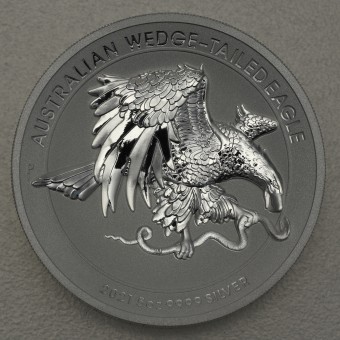 Silbermünze 5oz "Wedge-tailed Eagle" 2021 (Reverse PP/HR) (Australien)