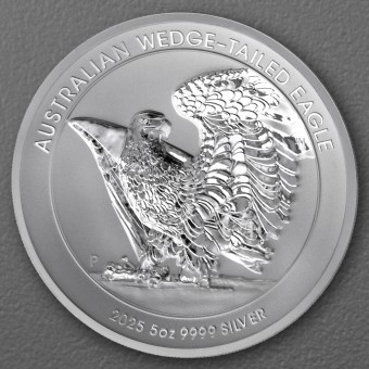 Silbermünze 5oz "Wedge-tailed Eagle" 2025 (Reverse PP/UHR) (Australien)